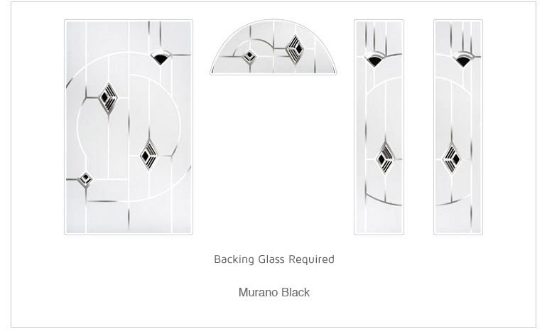 Glass Options Steelwood Door Centre Murano Black